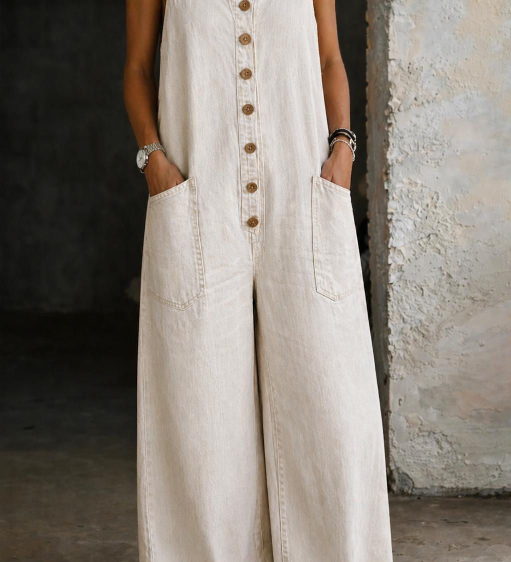 Amelia | Vintage Cotton Dungarees