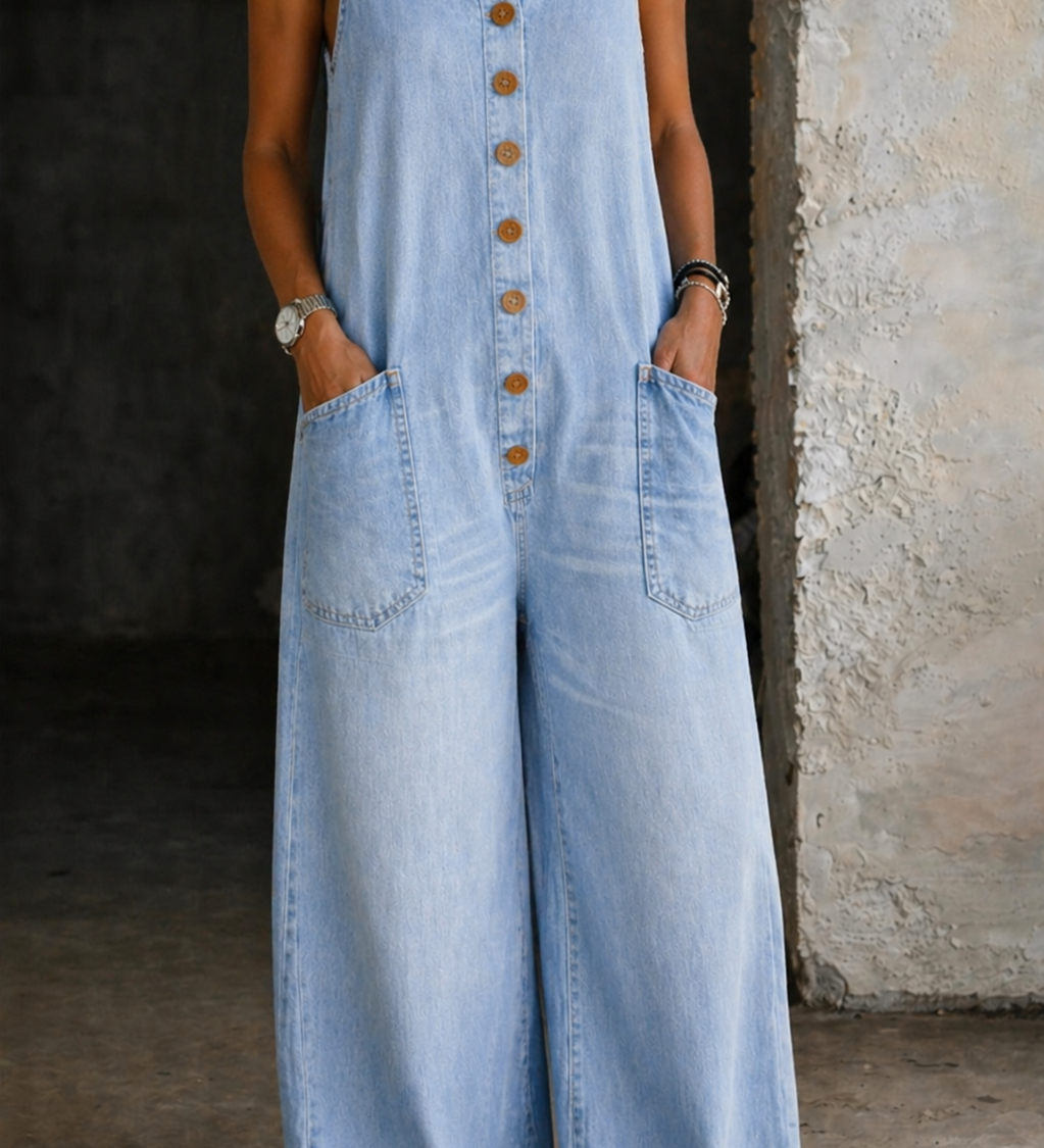 Amelia | Vintage Cotton Dungarees