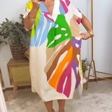Rianna - Abstract-Print Dress