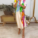 Rianna - Abstract-Print Dress