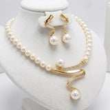 Margit | Pearl-Effect Jewellery Set