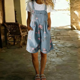 Lucy | Floral Denim Jumpsuit