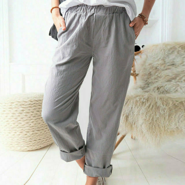 Neria - Soft-Textured Trousers