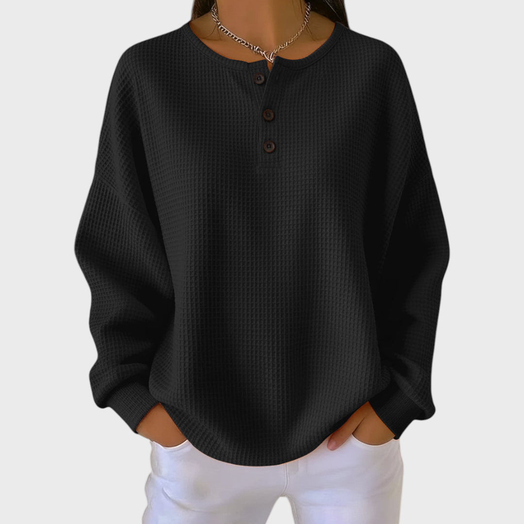 Eleanor | Soft Waffle-Knit Jumper