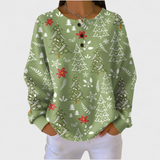 Evie | Jumper with Christmas Tree Pattern