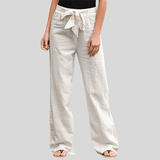 Joleen - Women's Casual Trousers with Drawstring and Elastic Waist