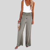 Riana - High-Waisted Relaxed Trousers