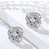 Ramona | Spiral Earrings with Stones