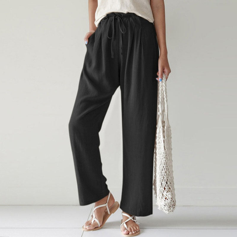 Vara - Relaxed Drawstring Trousers