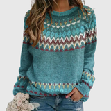 Regina | Retro Wave-Pattern Jumper