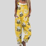 Dungarees with Bees Yellow