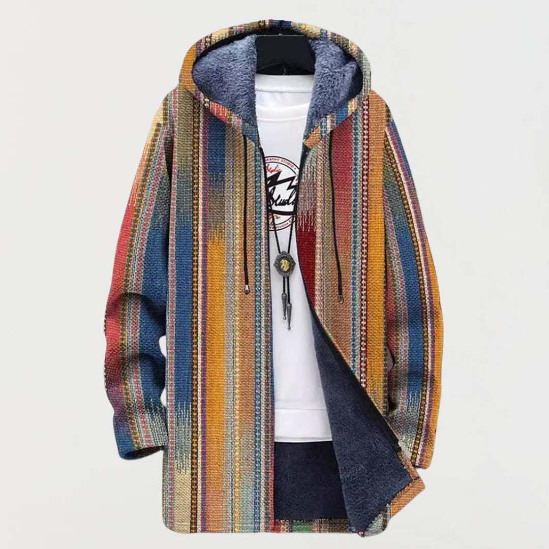 Vivien | Striped Pattern Coat