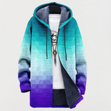 Winifred | Hexagonal Gradient Pattern Coat