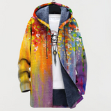 Dilys | Coat with Abstract Art