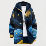 Nerys | Coat with Starry Sky Pattern