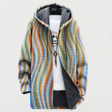 Cressida | Coat with Wavy Stripes