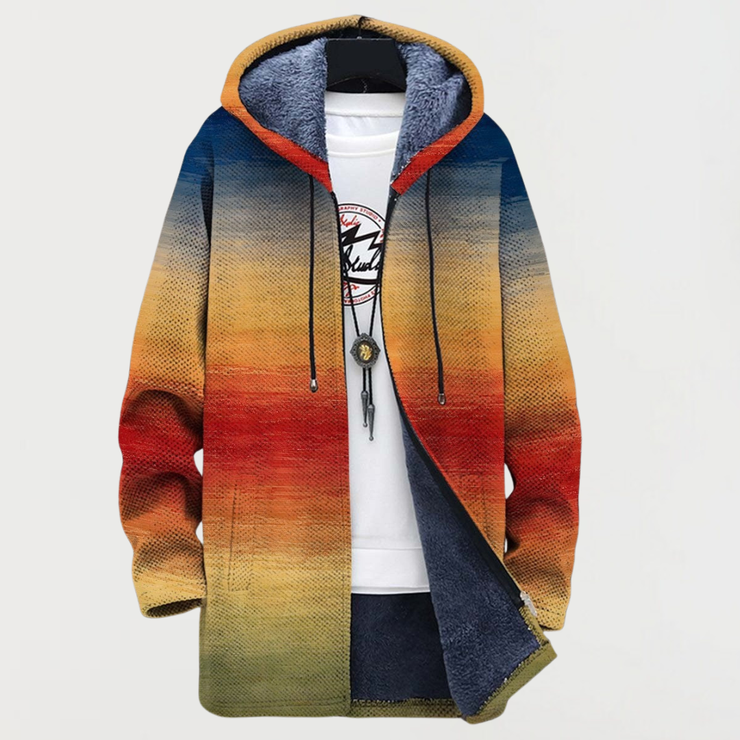 Rosalyn | Sunset Gradient Pattern Coat