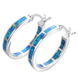 Malin | Round Earrings with Shimmer Stone