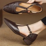 Samantha | Leather Mary Janes