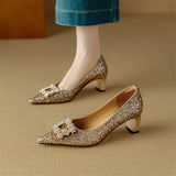 Victoria - Sparkling Court Shoes