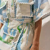 Solene - Patchwork Chic Ensemble