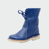 Waterproof Leather Boots with Wool Lining