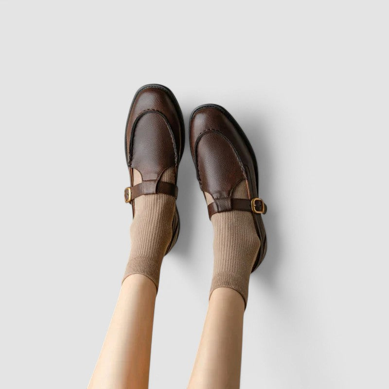 Zhelynne | Square-Toe Orthopaedic Mary Jane Shoes