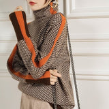 Eleanor | High-Neck Herringbone Luxe