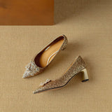 Victoria - Sparkling Court Shoes