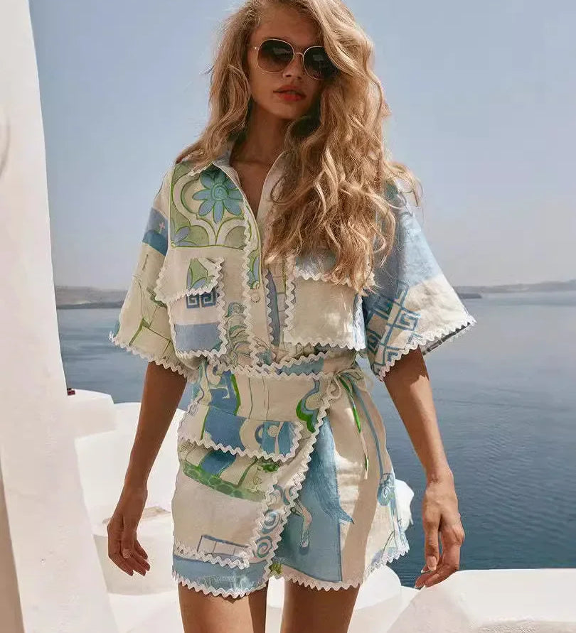 Solene - Patchwork Chic Ensemble