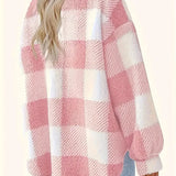 Martin | Elegant Checked Fleece Jacket