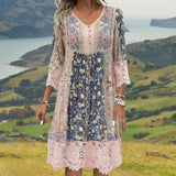 NAYA | FLUID BOHO LUXE MIDI DRESS