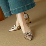 Victoria - Sparkling Court Shoes