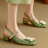 Scarlett - Elegant Shoes with Floral Detail