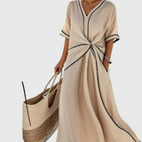 Helena | Draped Maxi Dress