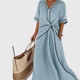 Helena | Draped Maxi Dress
