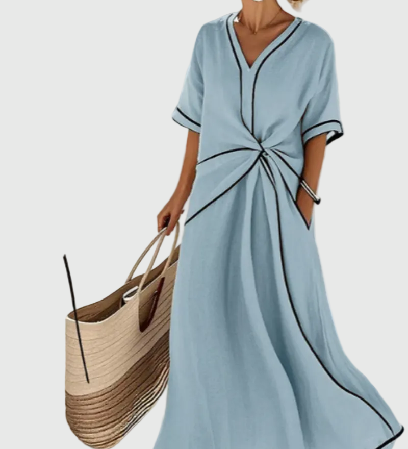 Helena | Draped Maxi Dress