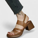 Celeste - Elegant Cross-Strap Sandals