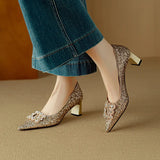 Victoria - Sparkling Court Shoes