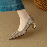 Victoria - Sparkling Court Shoes