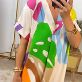 Rianna - Abstract-Print Dress