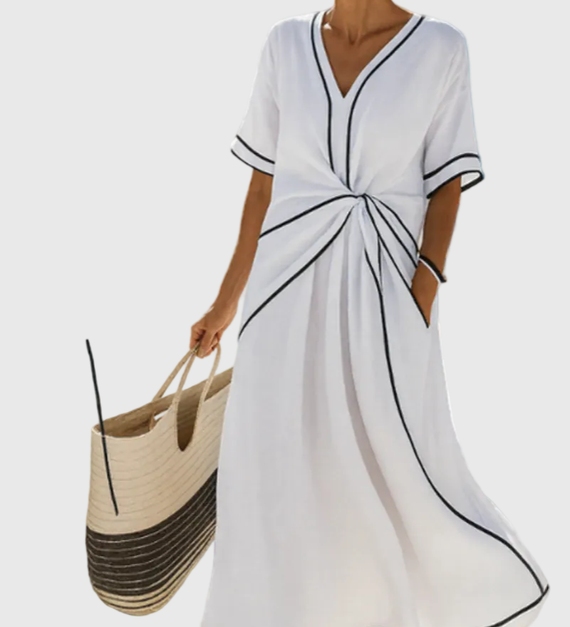 Helena | Draped Maxi Dress