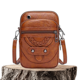 Laura™ | Textured Leather Handbag
