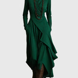Violet | Pleated Maxi Dress