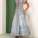 Adele - Bohemian Print Two-Piece Ensemble