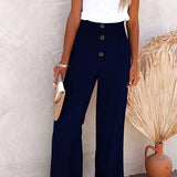 Riana - High-Waisted Relaxed Trousers