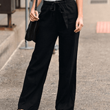 Joleen - Women's Casual Trousers with Drawstring and Elastic Waist