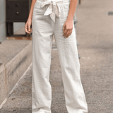 Joleen - Women's Casual Trousers with Drawstring and Elastic Waist