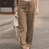 Joleen - Women's Casual Trousers with Drawstring and Elastic Waist