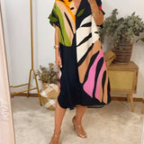 Rianna - Abstract-Print Dress